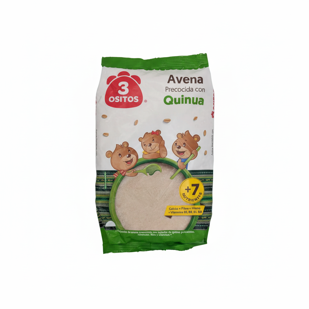 3 Ositos Avena Quinua - blanco brillante