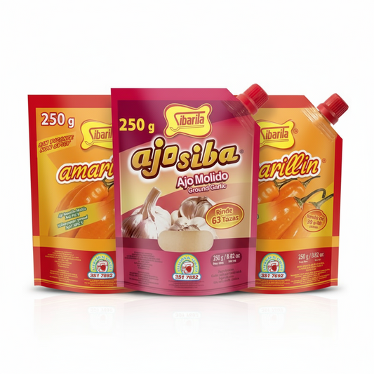 Pack Mixto Sibarita - 1 Ajo + 2 Amarillin Doypack 250g
