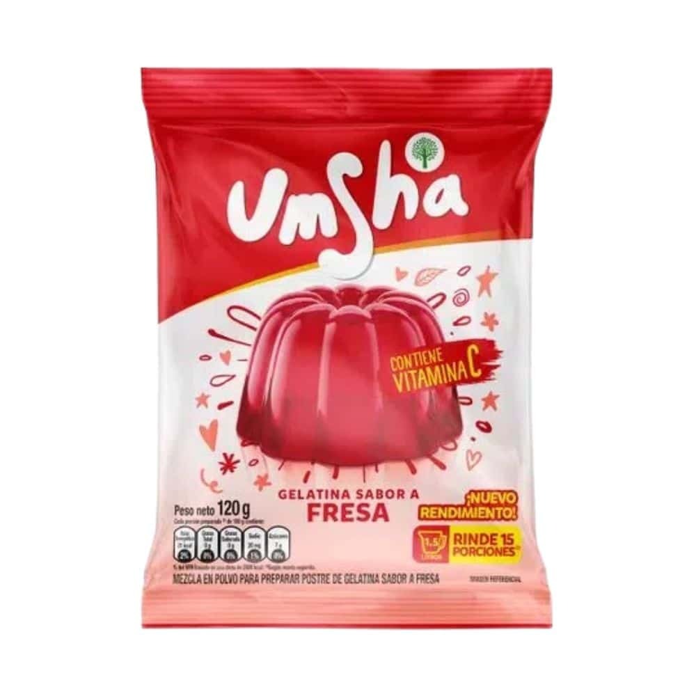 Gelatina Umsha Fresa 120g